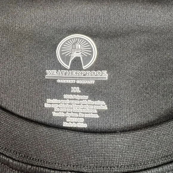 Weatherproof Shirt Men's XXL Black Long Sleeve Performance Lightweight - Picture 4 of 9